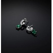 Chiara Ferragni Emerald green circle pendant earrings J19AWJ16