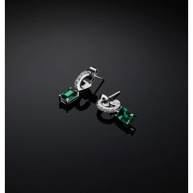 Chiara Ferragni Emerald green circle pendant earrings J19AWJ16