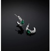 Chiara Ferragni Emerald earrings small green circle J19AWJ15