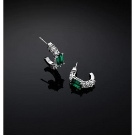 Chiara Ferragni Emerald earrings small green circle J19AWJ15