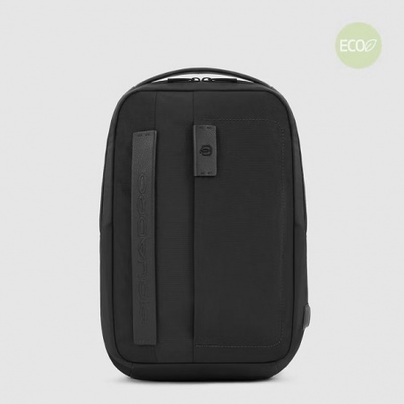 Piquadro Backpack in black fabric x14 inches - CA6232P16S2/N
