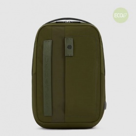 Piquadro Rucksack aus grünem Stoff, 35,6 cm, CA6232P16S2/VE