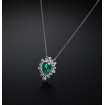 Chiara Ferragni Emerald necklace with green heart pendant J19AWJ02
