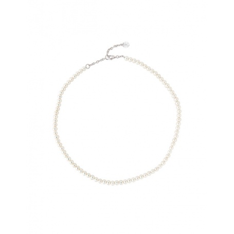 Elastic Mimì necklace with white pearls - C0M028A1