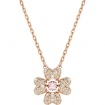 Swarovski Idyllia pink four-leaf clover necklace - 5674211