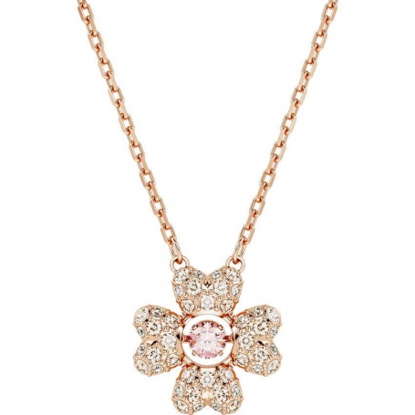 Swarovski Idyllia pink four-leaf clover necklace - 5674211