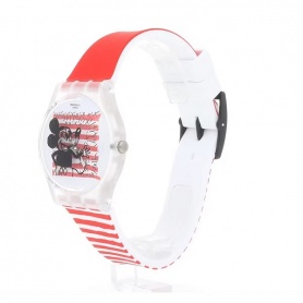Swatch Mouse Marinière Mickey Mouse Disney watch red GZ352
