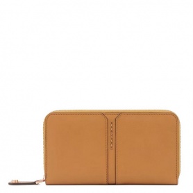 Piquadro Ray women's wallet in tan leather PD1515S126R/CU