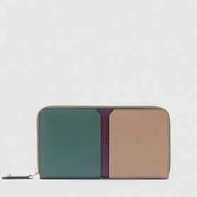 Piquadro Ray green and pink women's wallet PD1515S126R/VERO