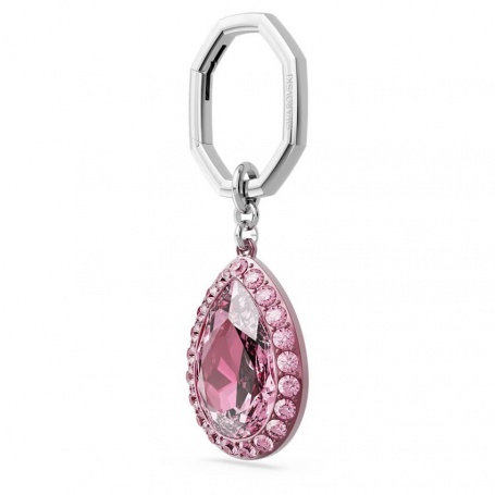Swarovski key ring with pink crystal - 5666646