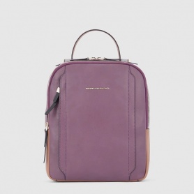 Small purple Piquadro Circle leather backpack - CA5566W92/VICU
