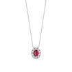 Bliss Regal Halskette mit natürlichem Rubin und Diamanten 20102582