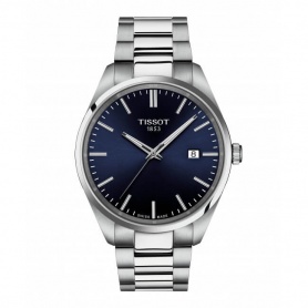 Tissot PR100 40mm blue quartz watch - T1504101104100