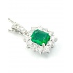 Necklace with Emerald and Diamonds Giorgio Visconti GB39128S055