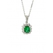 Necklace with Emerald and Diamonds Giorgio Visconti GB39128S055