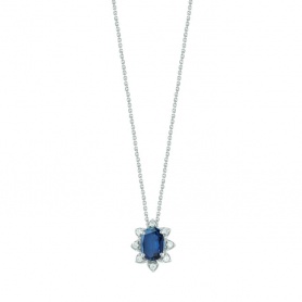 Collana Bliss Vittoria con Zaffiro blu naturale e Diamanti 20101361