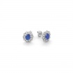 Bliss Charleston earrings with blue Sapphire and Diamonds - 20096560