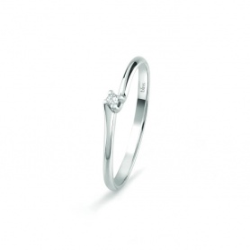 Bliss Desirè ring in white gold and diamond 0.02 ct - 20101302