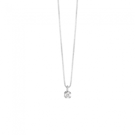 Bliss Desirè necklace in white gold and diamond 0.03 ct - 20092998