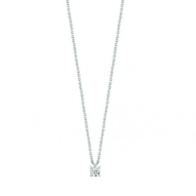 Bliss Rugiada necklace in white gold and diamond 0.01 ct - 20101420