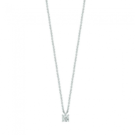 Bliss Rugiada necklace in white gold and diamond 0.02 ct - 20101436