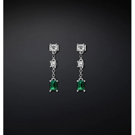 Chiara Ferragni Emerald green pendant earrings J19AWJ18