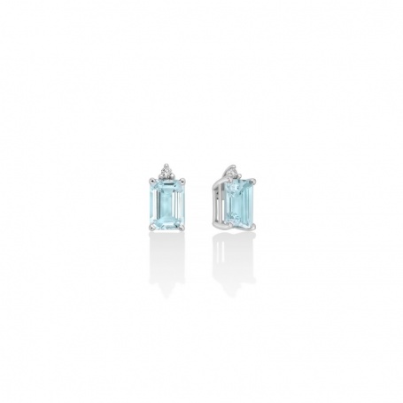 Miluna earrings with aquamarine and diamonds ERD2679
