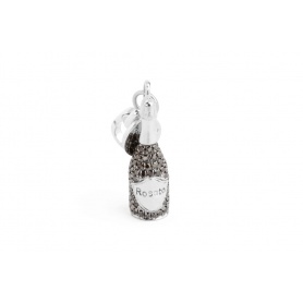 Bottle charm in silver-HO016
