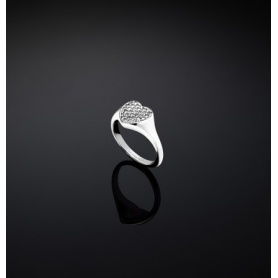 Chiara Ferragni Silver heart ring in silver - J19AXD10