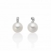 Miluna earrings with 8mm pearl and white gold - PER2666