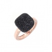 Pesavento-Ring mit schwarzem Polvere di Sogni-Aufnäher WPLVA2243