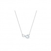 Swarovski Infinity-Halskette mit weißem Herz – 5520576
