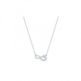 Swarovski Infinity necklace with white heart - 5520576