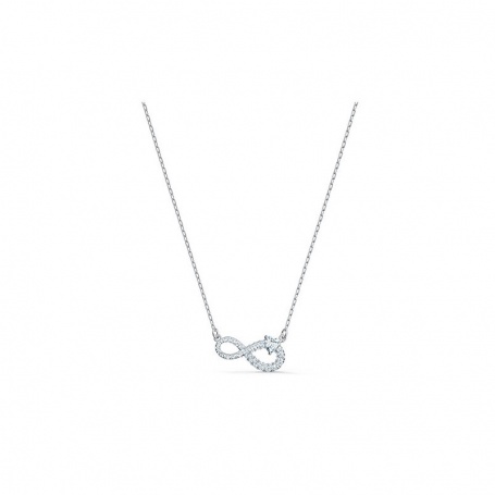 Swarovski Infinity-Halskette mit weißem Herz – 5520576