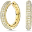 Golden Swarovski Dextera hoop earrings - 5618305