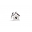Charm Casetta in argento - TO010