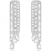 Swarovski Hyperbola White Drop Earrings - 5668354