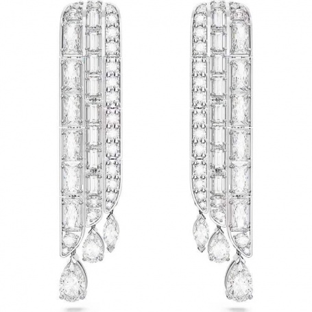 Swarovski Hyperbola White Drop Earrings - 5668354