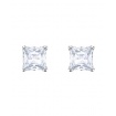 Attract Swarovski square light point earrings - 5430365