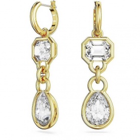 Dextera golden pendant Swarovski earrings - 5663265