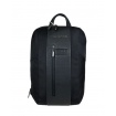 Piquadro Slim expandable backpack black CA6383BR2/N