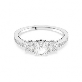 Swarovski Trilogy Attract ring with white pavé - 5655713