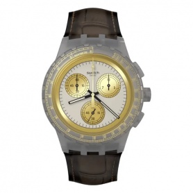 Orologio Swatch Golden Radiance marrone SUSM100