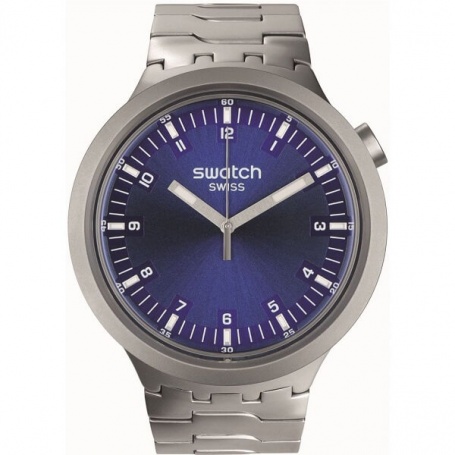 Swatch Indigo Hour blaue Big Bold Irony Uhr – SB07S102G
