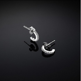 Chiara Ferragni Silver mini hoop earrings - J19AXD09