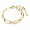 Golden Swarovski Constella bracelet with crystals - 5683359