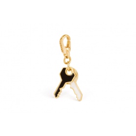 Silver Key charm gold plated-SE013