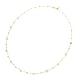 Golden Swarovski Imber long necklace with crystals - 5680091