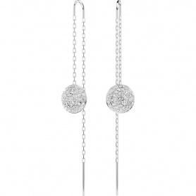 Swarovski white Meteor medal earrings - 5683448