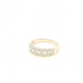 Salvini Magia half band ring in gold and diamonds - 20101047